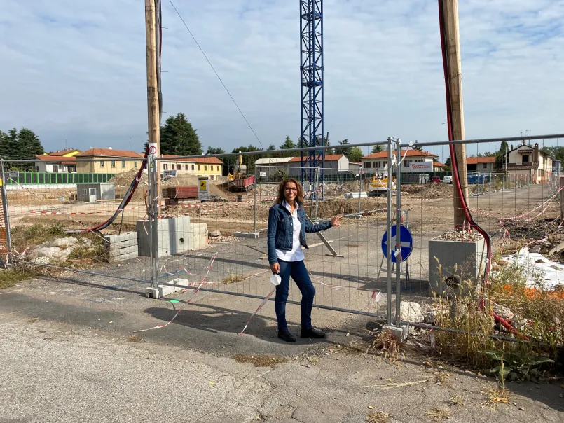 Inveruno - Sara Bettinelli e il cantiere delle scuole